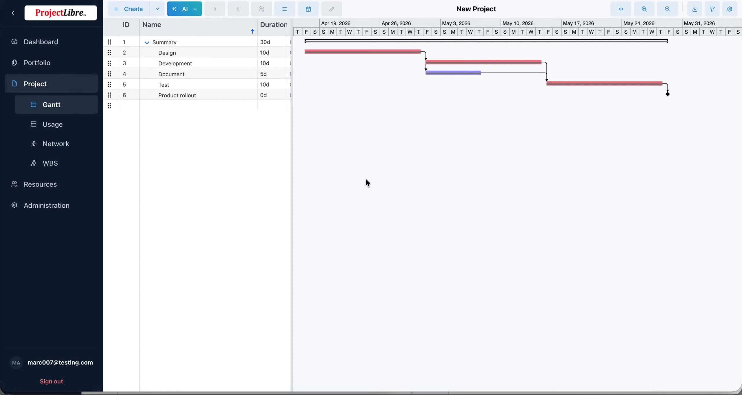 Baseline underlay on Gantt bars