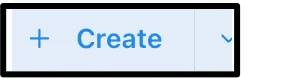 Create button on the Portfolio view