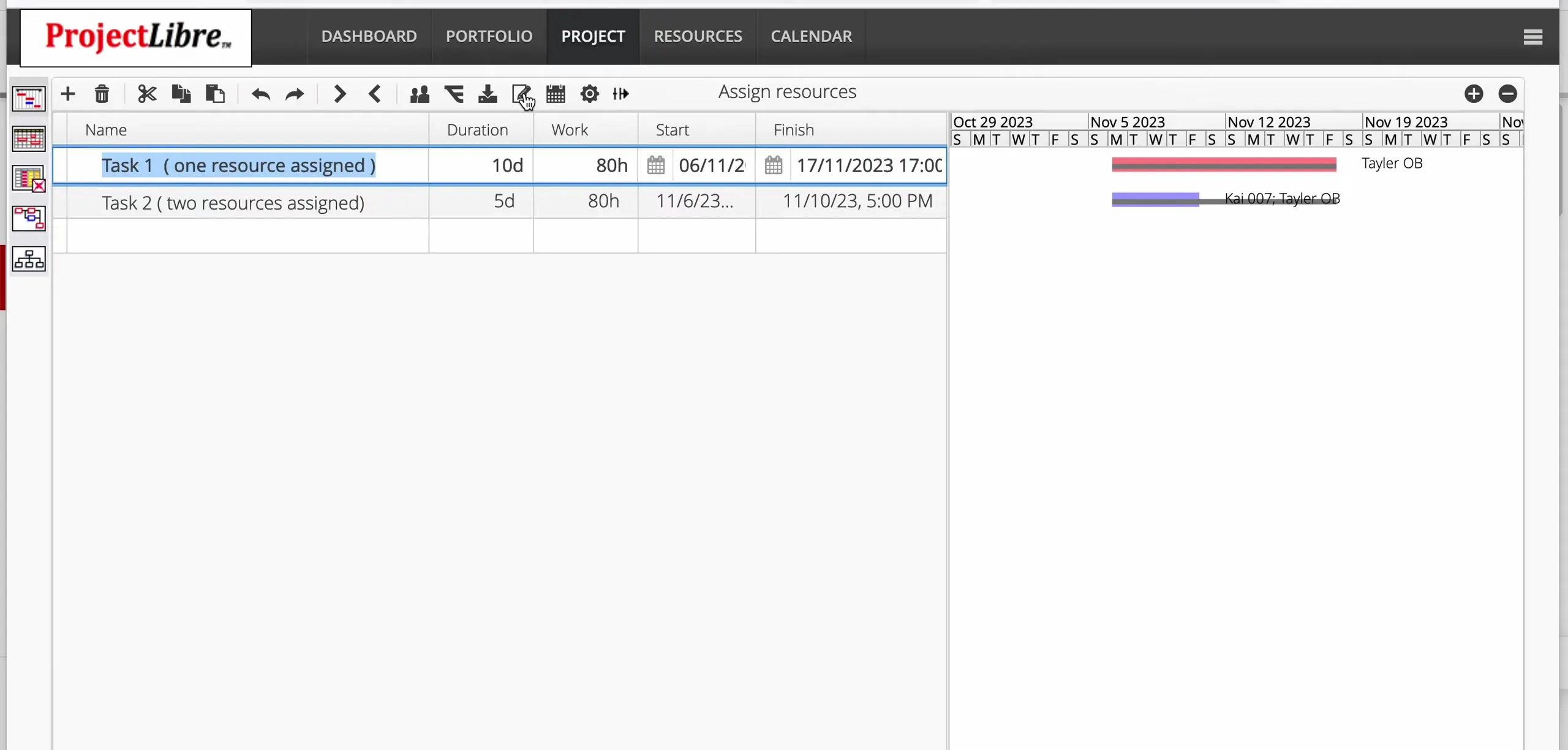 Side by side 10 day vs 5 day tasks with work 80 hours