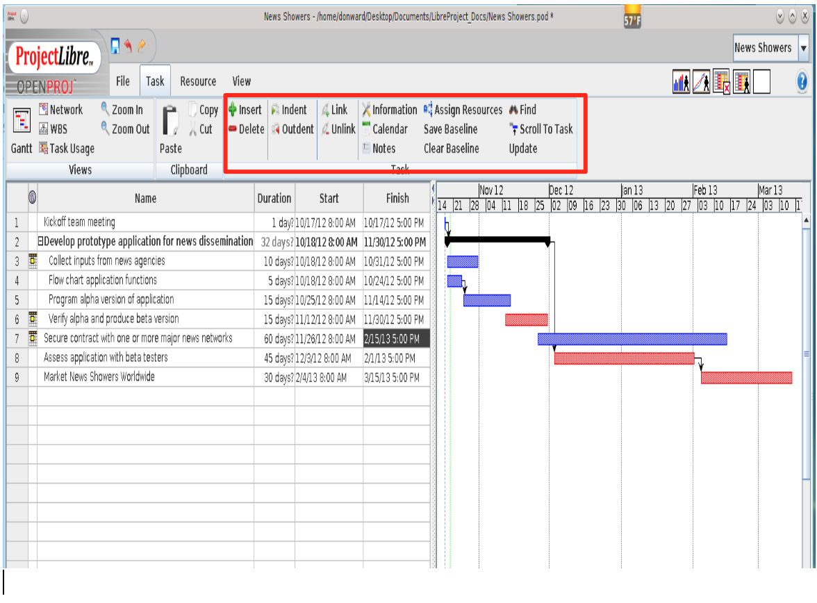Sezione «Attività» della vista «Attività»